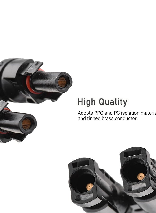 Maxima Solar Cable Accessories JMC-4BC 3×1 |Male & Female Branch Connector for Solar Panels & PV Systems|Connector for Solar Installations|6 pairs solar panel connectors - Image 2